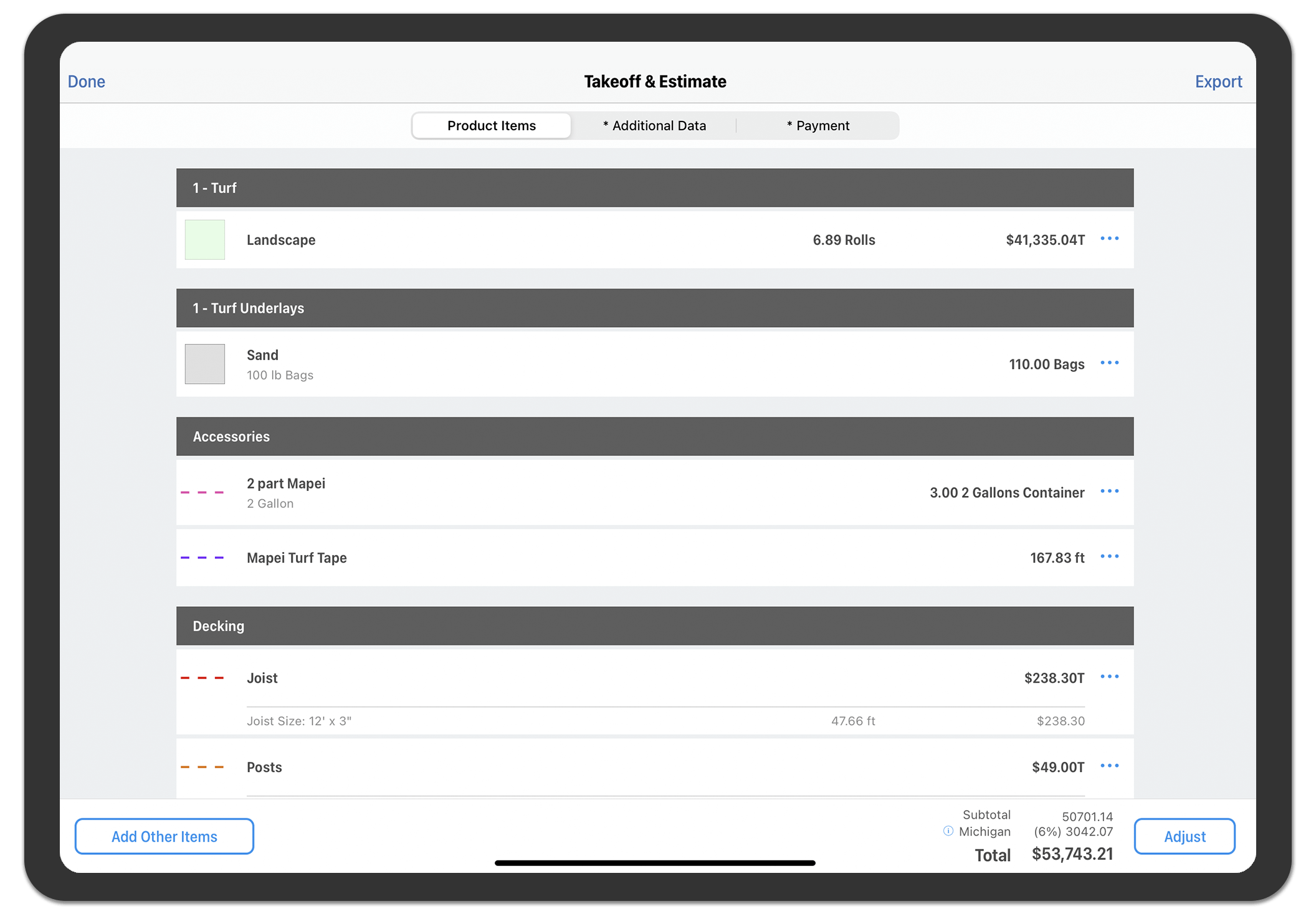 takeoff_material lists-min takeoff_material lists-min